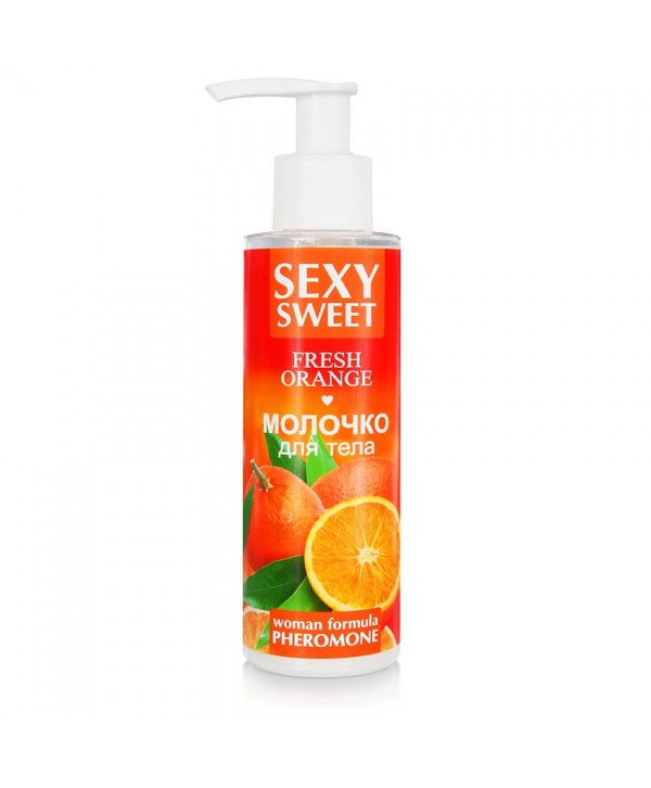 Молочко для тела с феромонами и ароматом апельсина Sexy Sweet Fresh Orange - 150 гр.