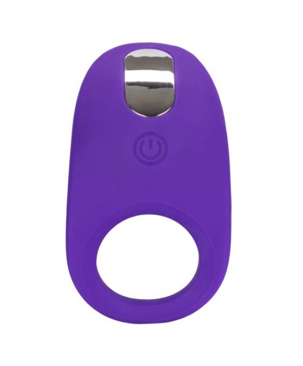 Фиолетовое эрекционное виброкольцо Silicone Rechargeable Passion Enhancer
