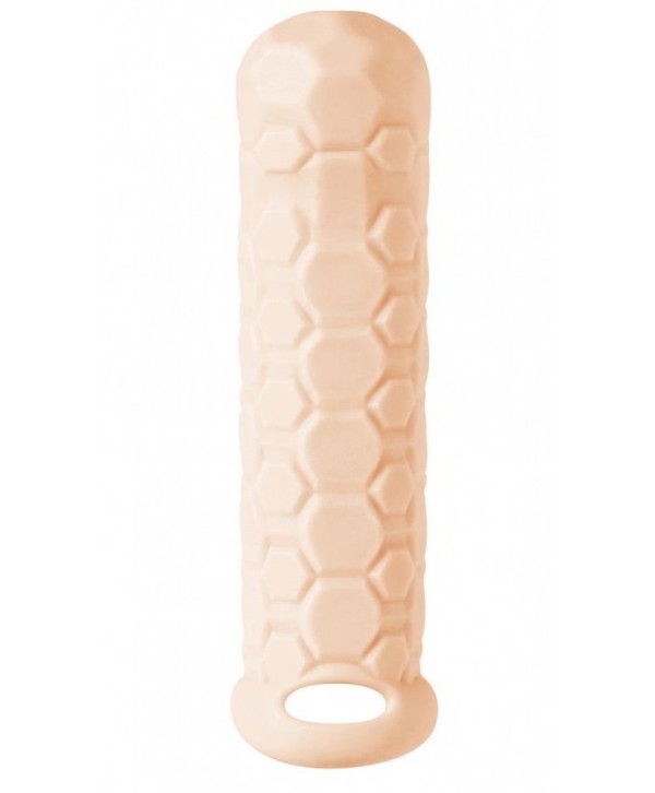 Телесный фаллоудлинитель Homme Long - 15,5 см.