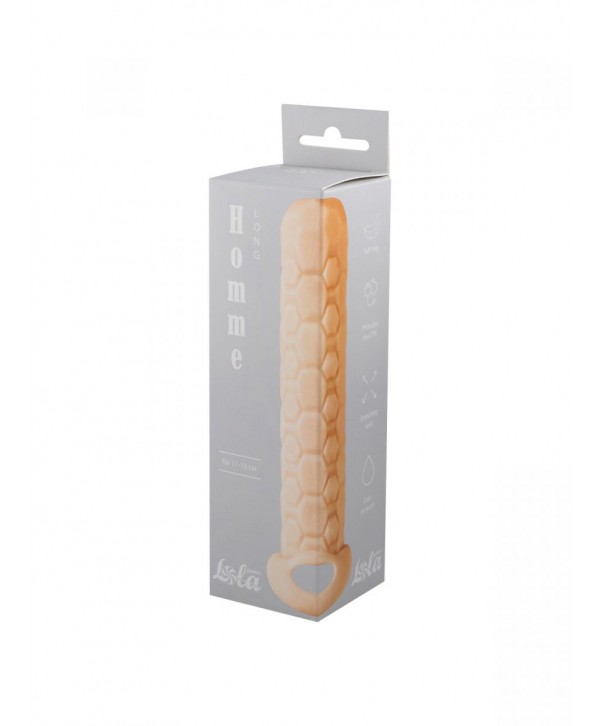 Телесный фаллоудлинитель Homme Long - 15,5 см.