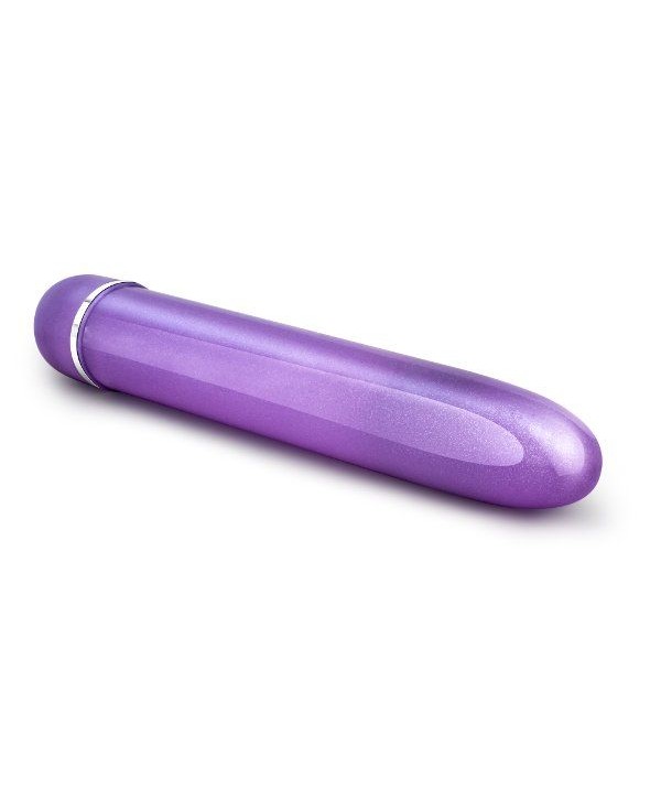 Фиолетовый тонкий классический вибратор Slimline Vibe - 17,8 см.