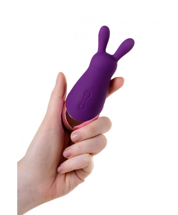 Фиолетовый стимулятор эрогенных зон Eromantica BUNNY - 12,5 см.