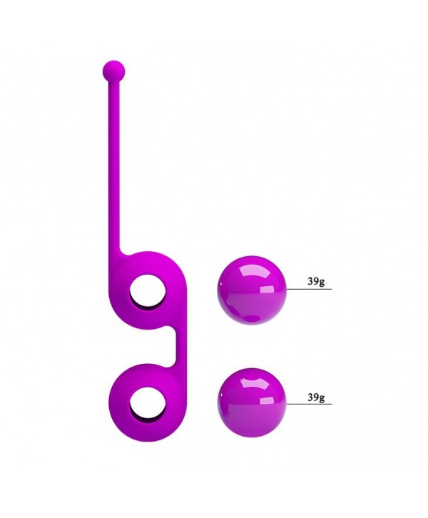 Лиловые вагинальные шарики Kegel Tighten Up III