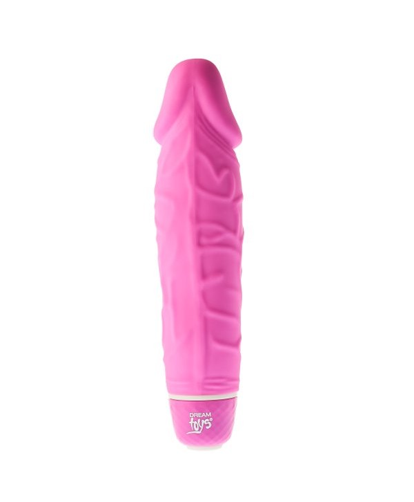Розовый вибратор-реалистик Classic Mini Vibe - 16 см.