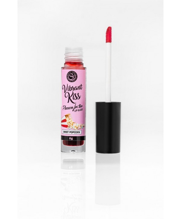 Бальзам для губ Lip Gloss Vibrant Kiss со вкусом попкорна - 6 гр.