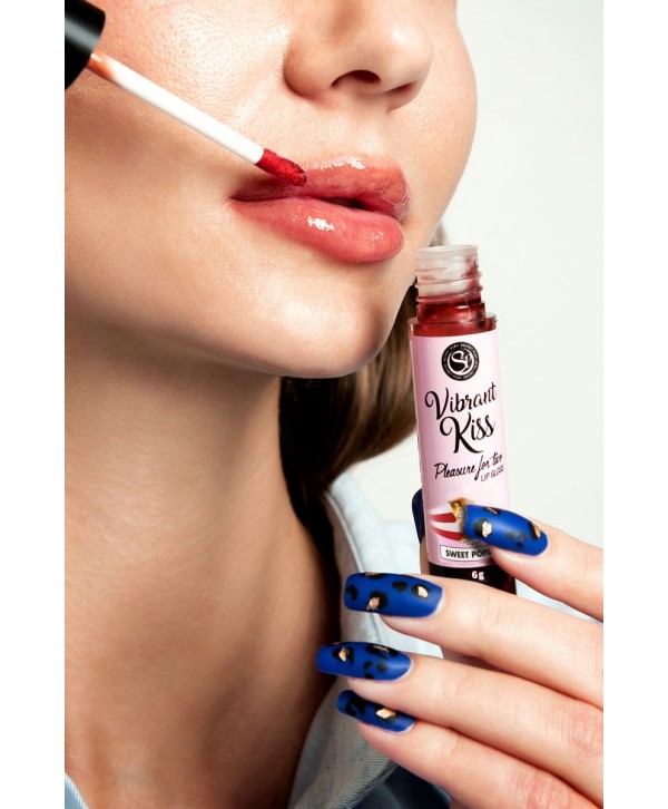 Бальзам для губ Lip Gloss Vibrant Kiss со вкусом попкорна - 6 гр.