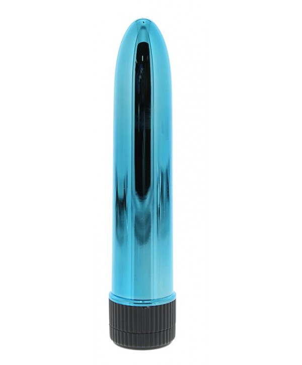 Голубой гладкий вибромассажёр KRYPTON STIX 5 MASSAGER M/S BLUE - 12,7 см.