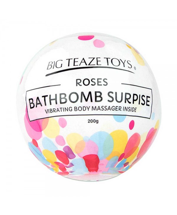 Бомбочка для ванны Bath Bomb Surprise Rose + вибропуля