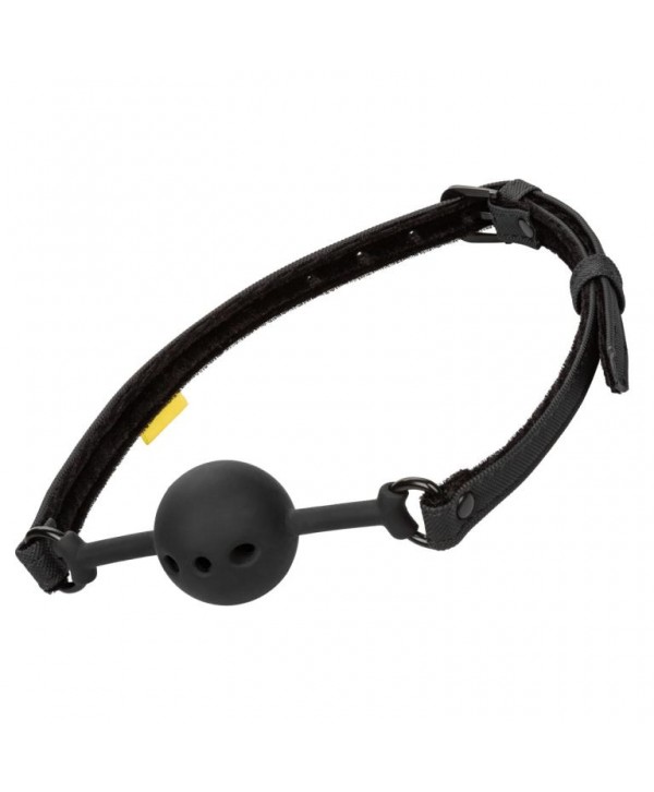 Черный силиконовый кляп-шар Breathable Ball Gag