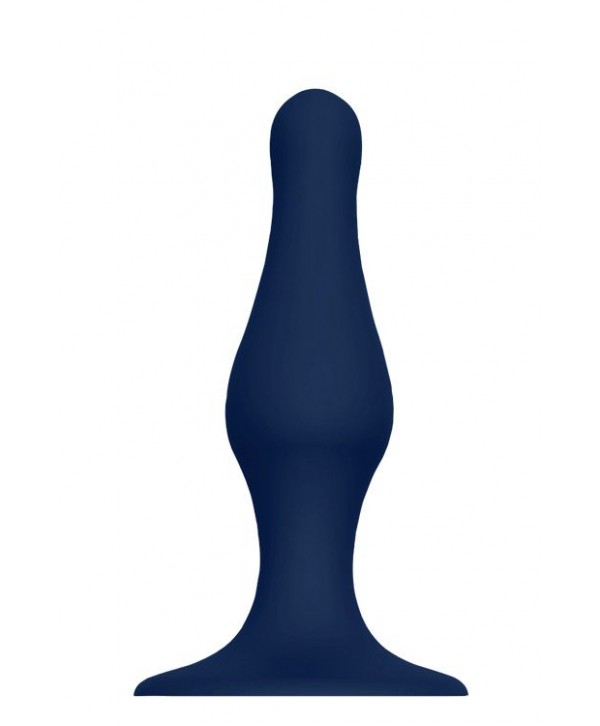 Синяя анальная пробка SILICONE PLUG LARGE - 15,6 см.