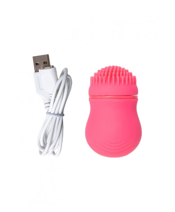 Розовый стимулятор клитора PPP CURU-CURU BRUSH ROTER