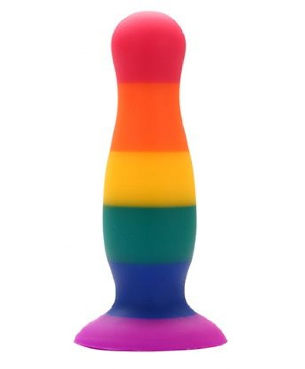 Разноцветная анальная пробка COLOURFUL PLUG - 10,5 см.