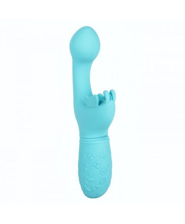 Голубой вибратор-кролик Rechargeable Butterfly Kiss