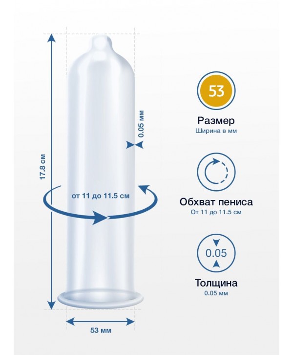Презервативы MY.SIZE размер 53 - 10 шт.