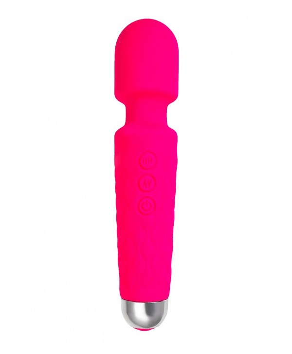 Розовый жезловый вибратор Peony - 20,5 см.
