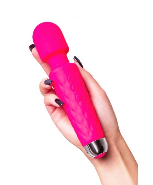 Розовый жезловый вибратор Peony - 20,5 см.