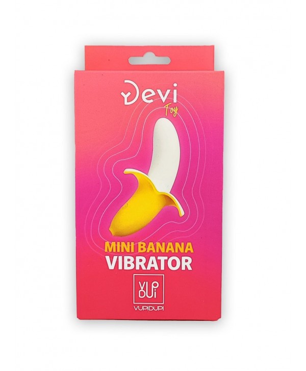 Оригинальный мини-вибратор в форме банана Mini Banana - 13 см.