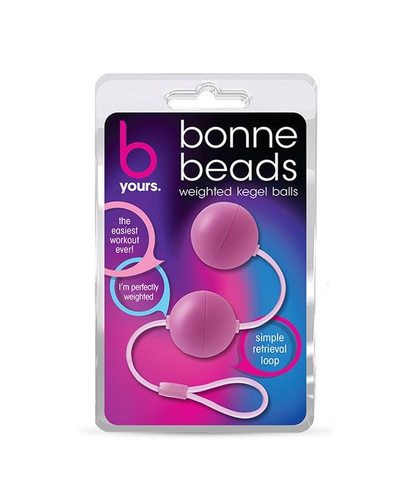 Розовые вагинальные шарики Bonne Beads
