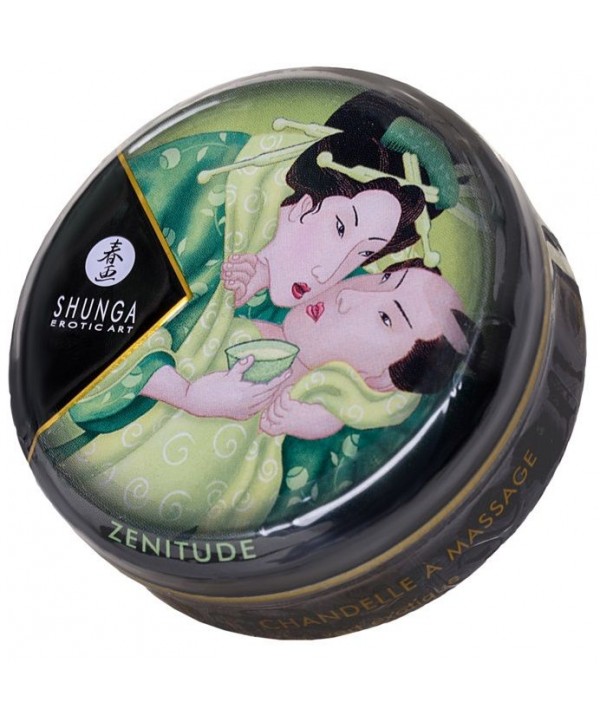 Массажная свеча Exotic Green Tea с ароматом зелёного чая - 30 мл.
