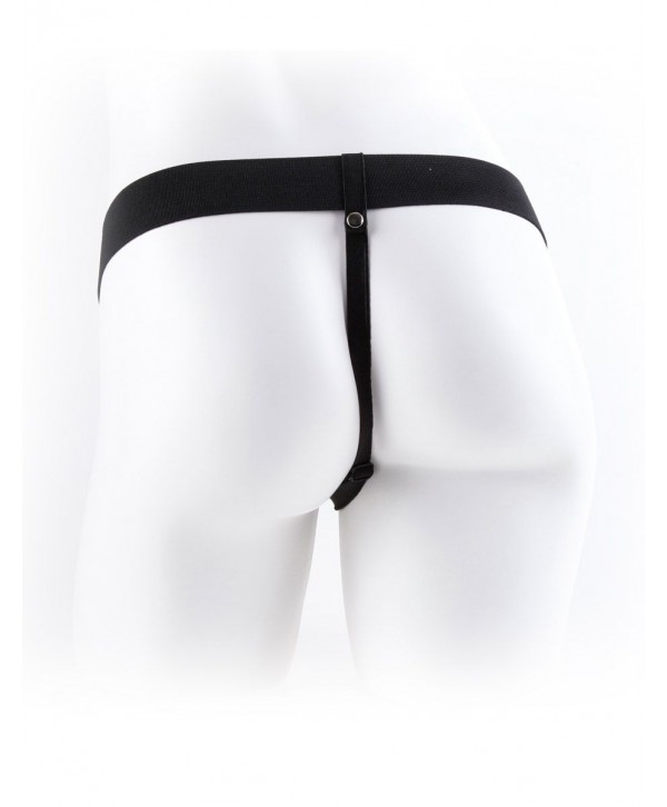 Полый мужской фаллопротез Hollow Strap-On with Balls - 24 см.