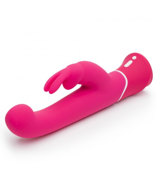 Розовый вибратор-кролик G-Spot Rechargeable Rabbit Vibrator - 24,1 см.