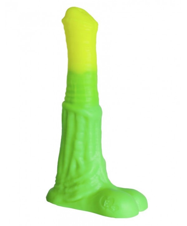Зелёный фаллоимитатор  Пегас Large  - 26 см.