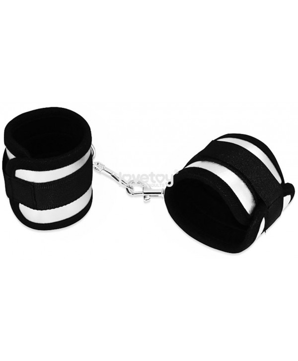 Серебристо-черные наручники Struggle My Handcuff