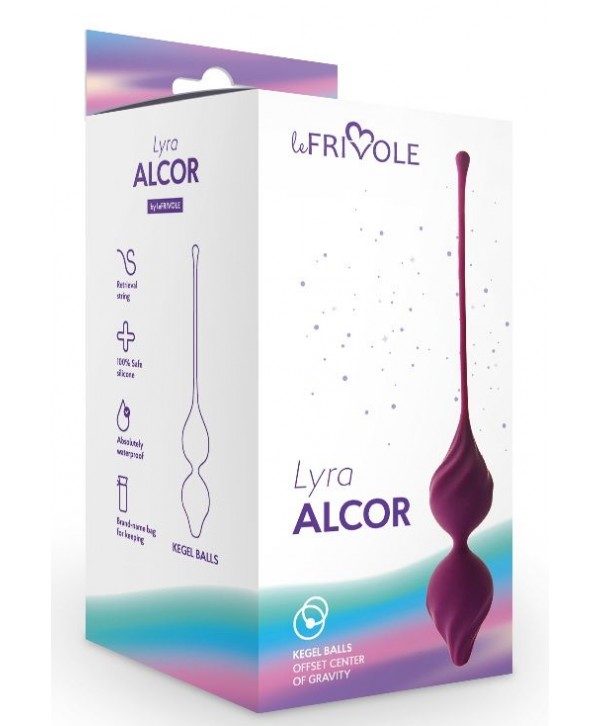 Фиолетовые вагинальные шарики Alcor