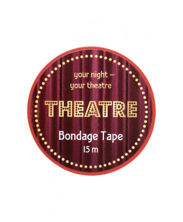 Красный бондажный скотч TOYFA Theatre - 15 м.