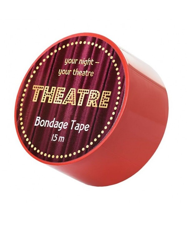 Красный бондажный скотч TOYFA Theatre - 15 м.