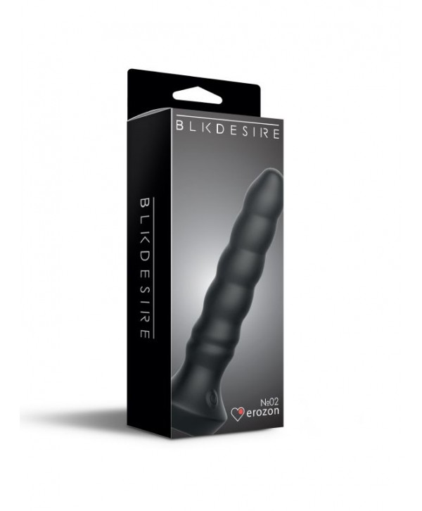 Черный перезаряжаемый мультискоростной вибратор №02 Undulating vibrator - 19 см.