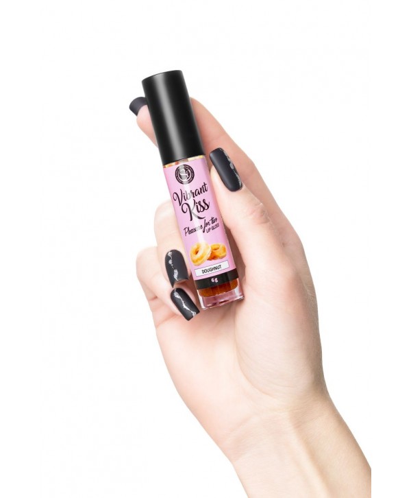 Бальзам для губ Lip Gloss Vibrant Kiss со вкусом пончиков - 6 гр.