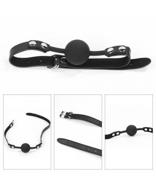БДСМ-набор Deluxe Bondage Kit: наручники, плеть, кляп-шар