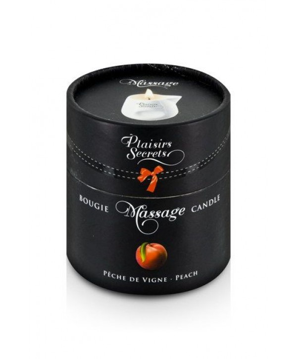 Массажная свеча с ароматом персика Bougie Massage Gourmande Pêche - 80 мл.