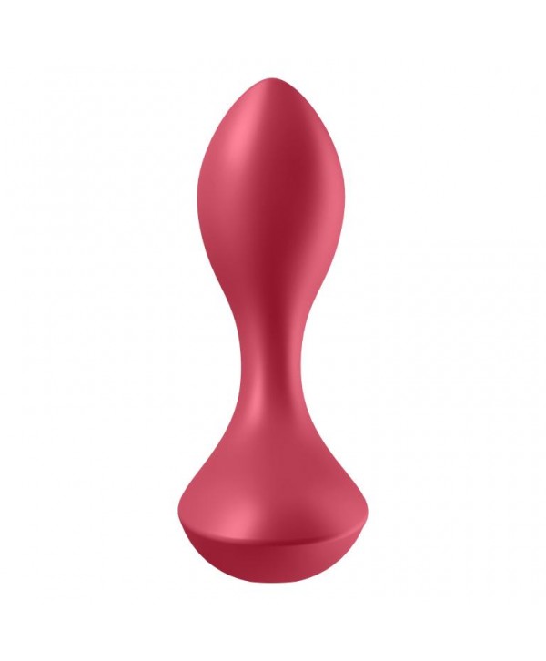 Красный вибромассажёр простаты Satisfyer Backdoor Lover - 14 см.