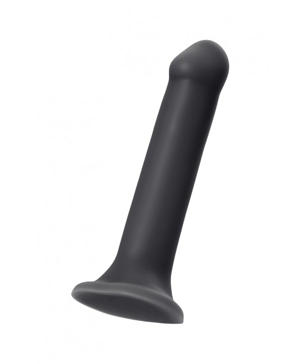 Черный фаллос на присоске Silicone Bendable Dildo XL - 20 см.