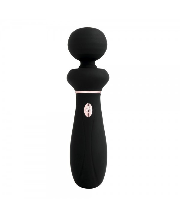 Черный вибратор So Divine Relax Portable Massage Wand - 24 см.