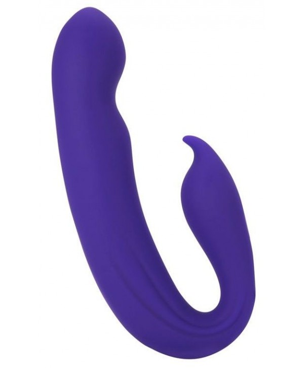 Фиолетовый вибратор G-Spot Dual Stimulator with Rolling Ball - 17,1 см.