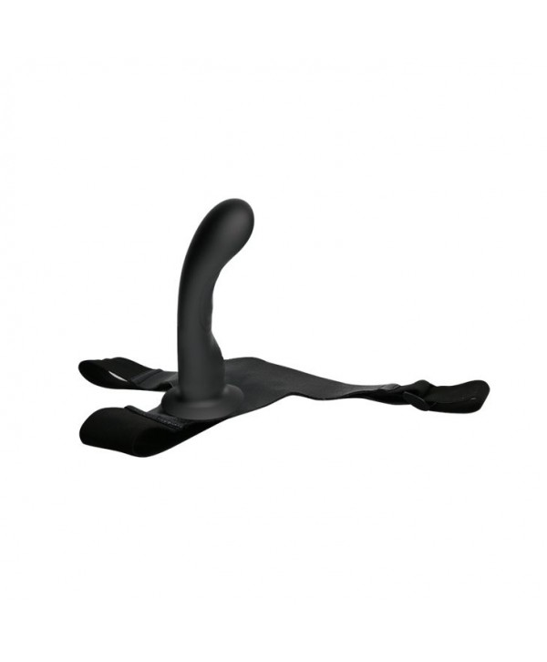 Страпон с изогнутой головкой Ultra Harness Curvy Dildo - 15,8 см.