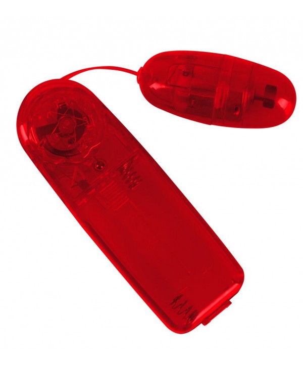 Красное виброяичко с пультом Bullet in Red