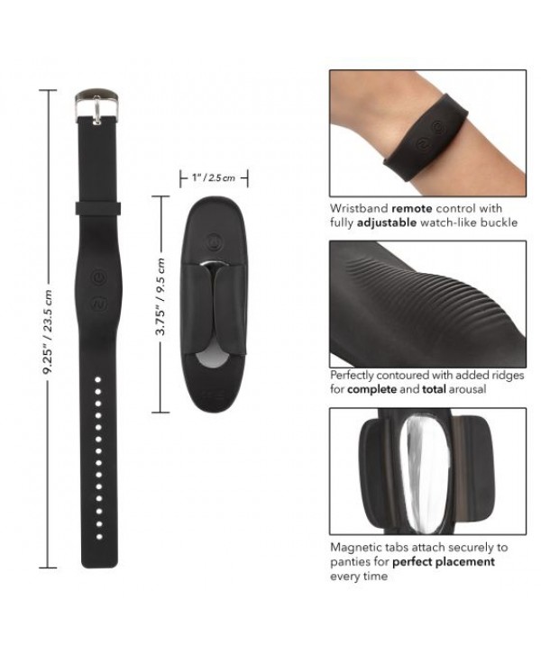 Стимулятор в трусики с пультом-браслетом Lock-N-Play Wristband Remote Panty Teaser