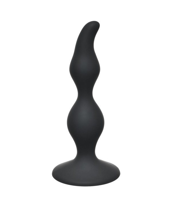Чёрная анальная пробка Curved Anal Plug Black - 12,5 см.