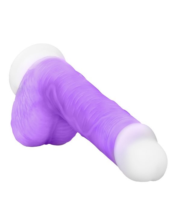 Фиолетовый вибратор-реалистик Encore 8 Inch Vibrating Dildo - 21,6 см.