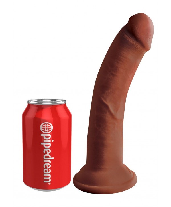 Коричневый фаллоимитатор на присоске 8  Triple Density Cock - 24,1 см.