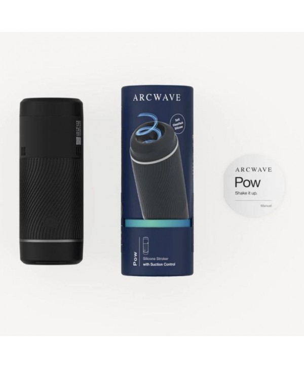 Черный мастурбатор с контролем всасывания Arcwave Pow Stroker