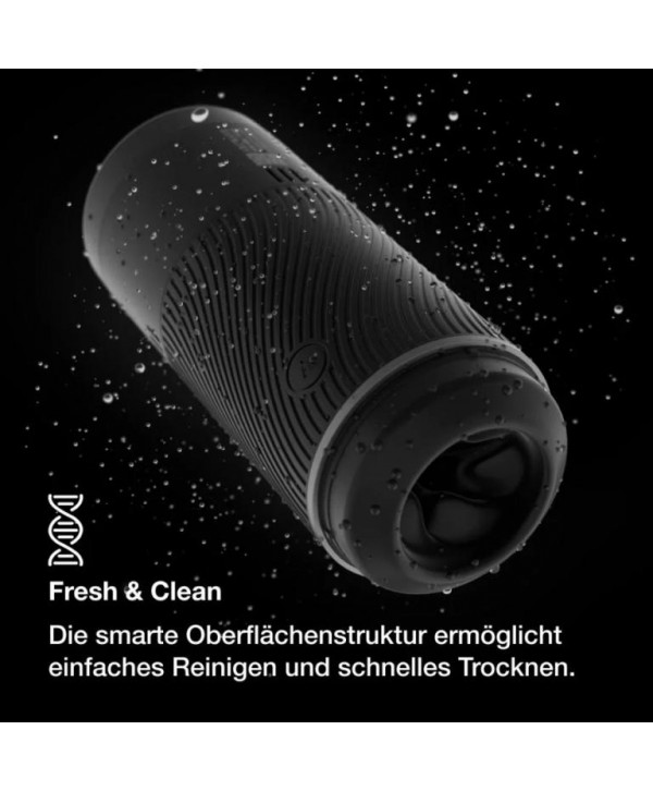 Черный мастурбатор с контролем всасывания Arcwave Pow Stroker