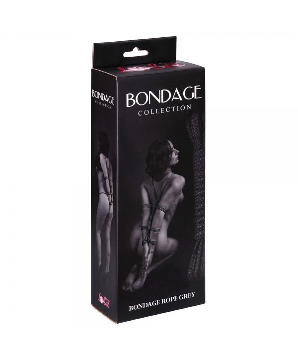Серая веревка Bondage Collection Grey - 9 м.