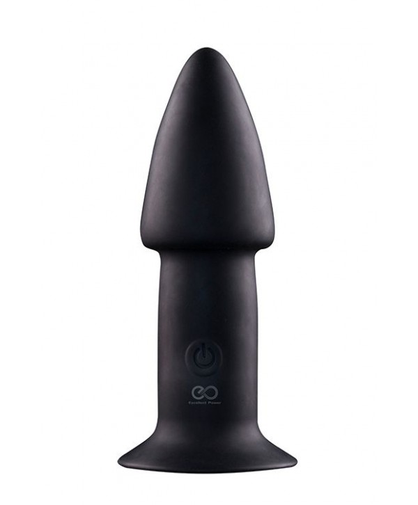 Черный анальный вибратор 5INCH RECHARGEABLE BUTTPLUG - 12,7 см.