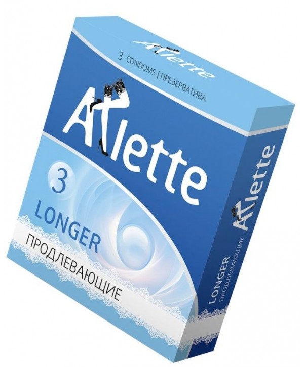 Презервативы Arlette Longer с продлевающим эффектом - 3 шт.