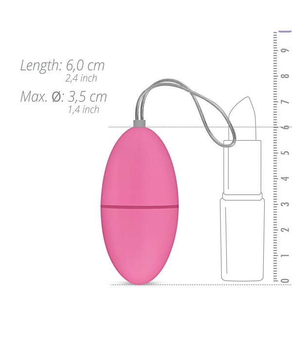 Розовое виброяйцо Vibrating Egg с пультом ДУ